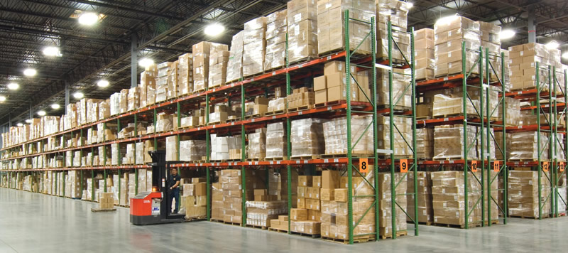 Industrial pallet racking warehouse in Sacramento California