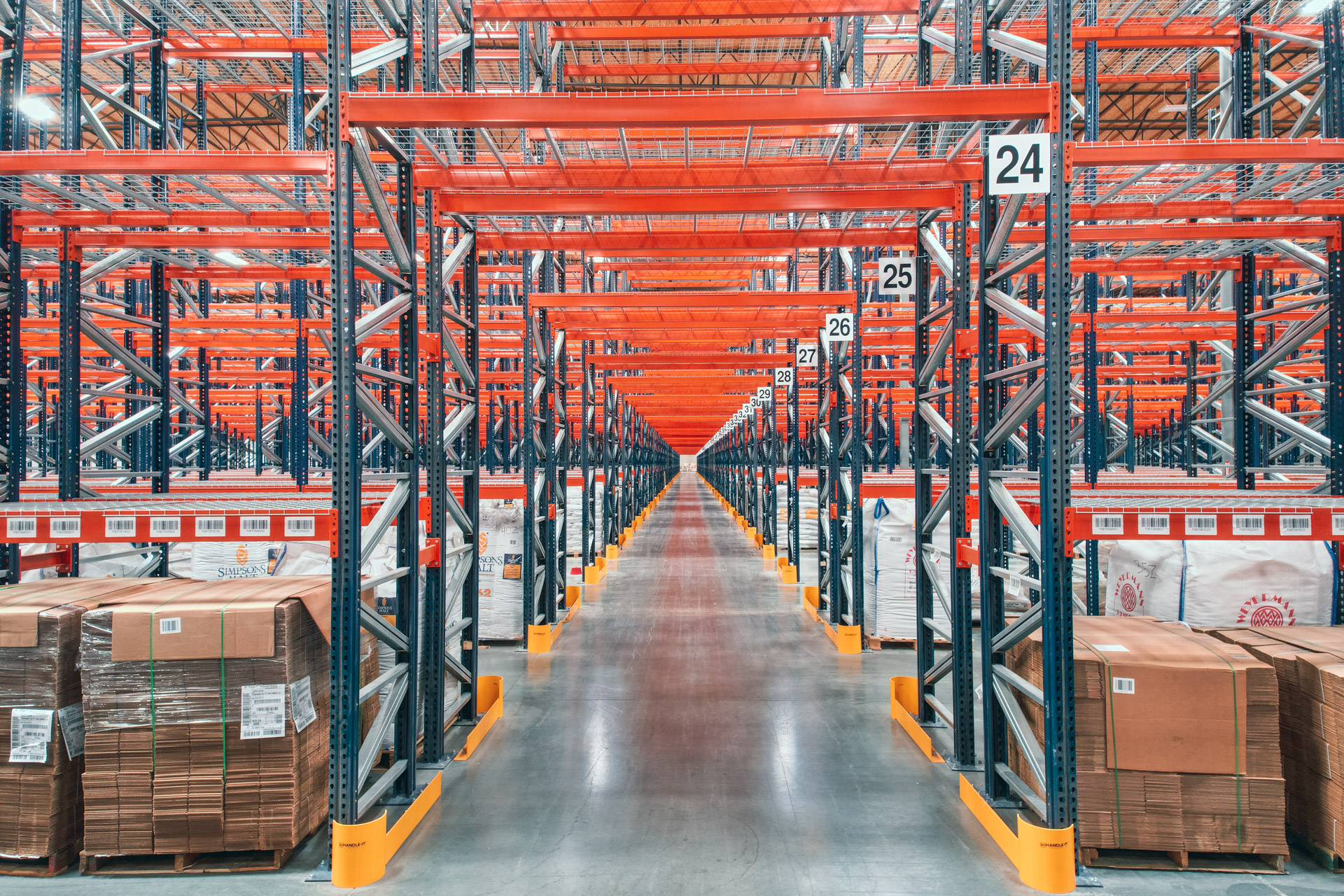 Industrial pallet racking installation in Davis warehouse
